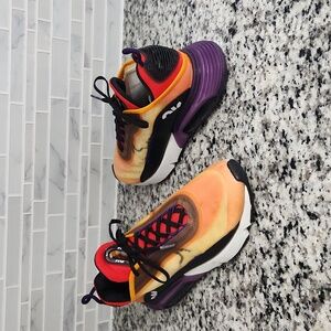 Magma Orange & Purple Nike Air Max 2090 Running Shoes sz 8 sneakers BV9977-800